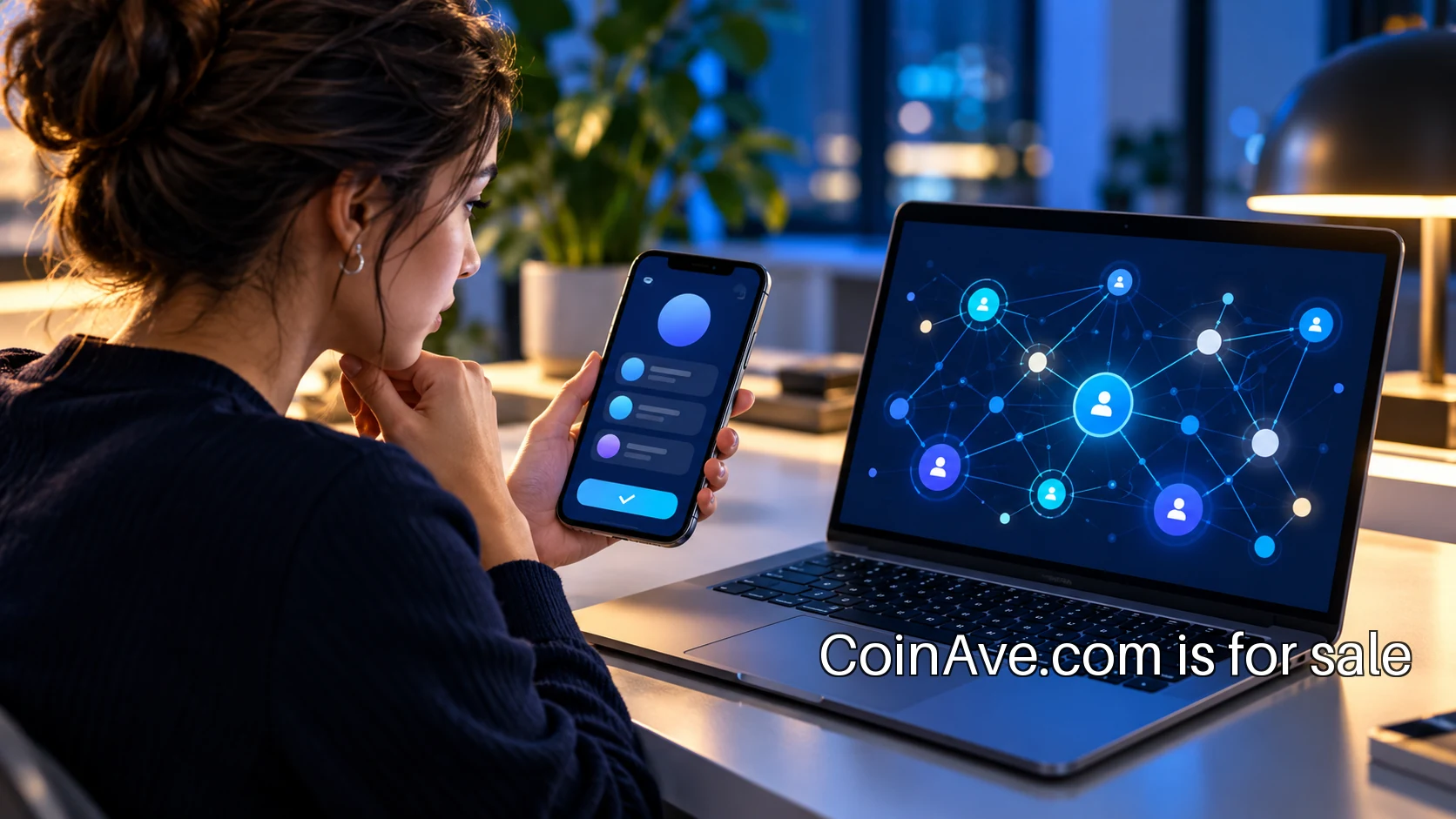 Cryptocurrency interface concepts showing wallet, network and transaction context on a technology display